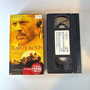 Tears of the Sun VHS Bruce Willis Action Drama Movie 2003 Columbia TriStar